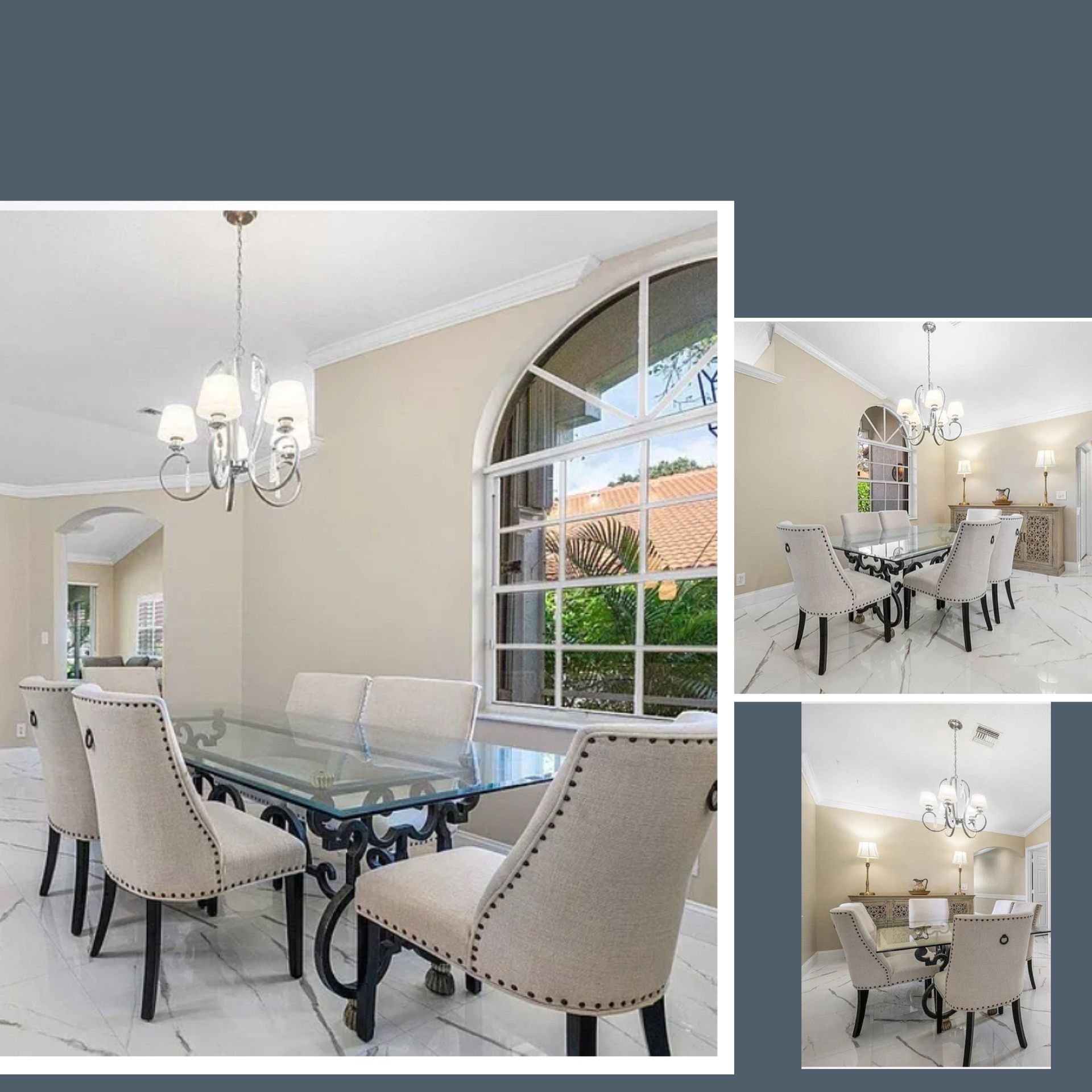 Dining Table With 8 Dining Chairs