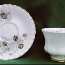 Queen Anne Bone China Tea Cup And Saucer