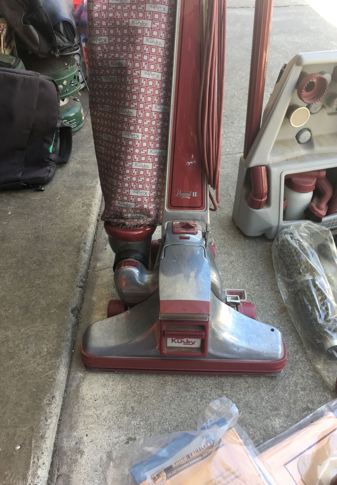 Kirby vacuum legend two vacuum cleaner and a lot Attachments bags