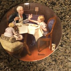 Edwin M. Knowles China Norman Rockwell Plate