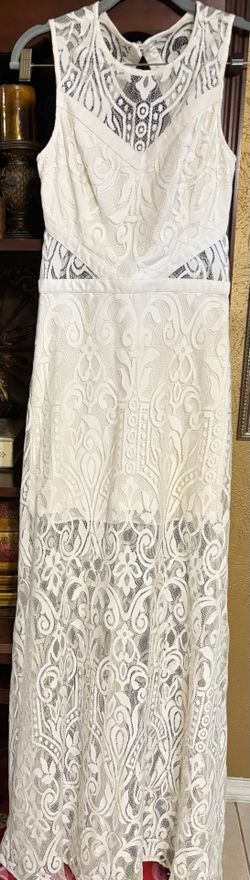 Long Beige Girls Dress