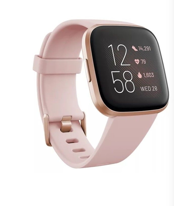 FITBIT VERSA 2 HEALTH & FITNESS SMARTWATCH BRAND IN PETAL / COPPER ROSE