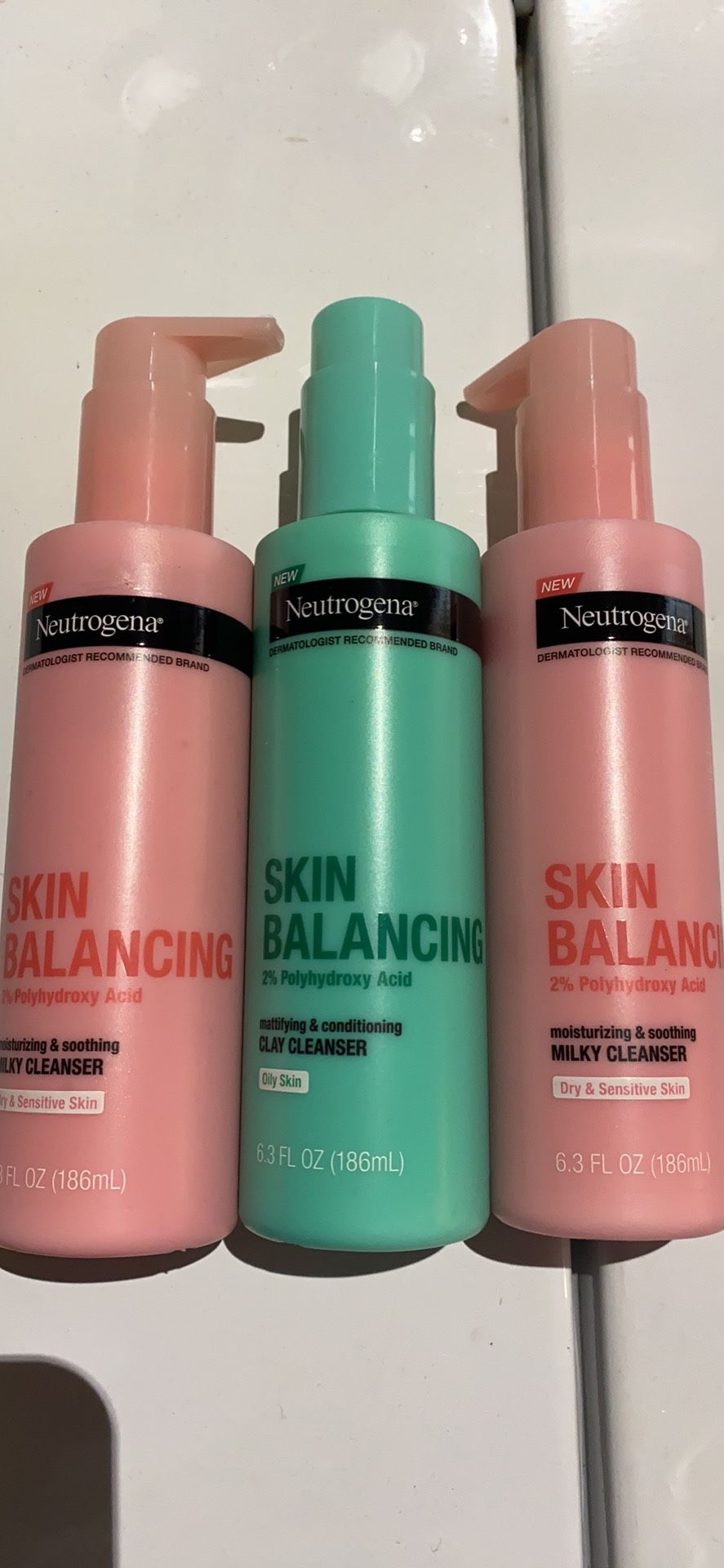 Neutrogena skin balancing cleansers