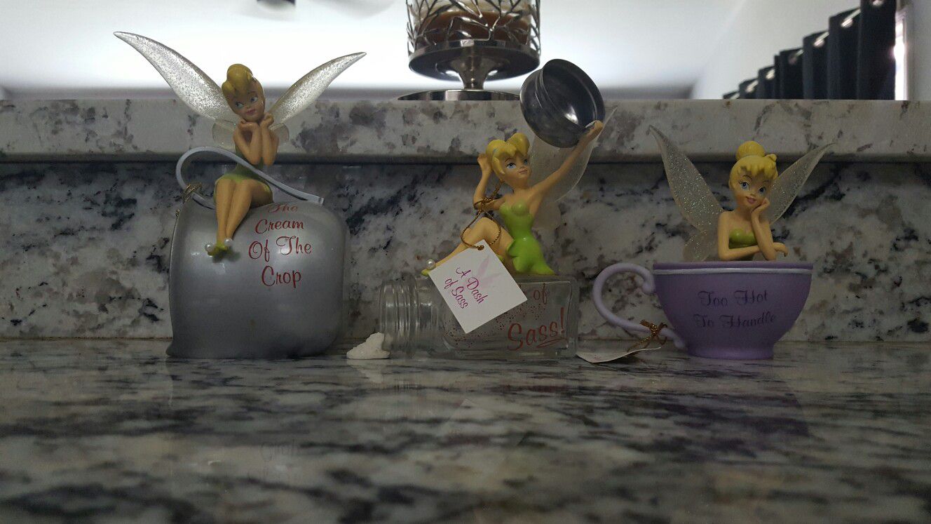 Disney Tinker Bell set of 3 figurine statues