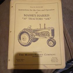 Vintage Tractor And Farm Equipment Manuals 