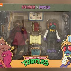 Neca TMNT Baxter And Splinter