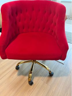 Red Velvet Chair