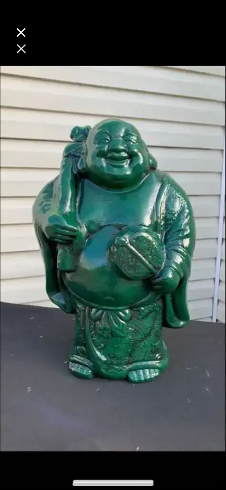 The Green Buddha Statue