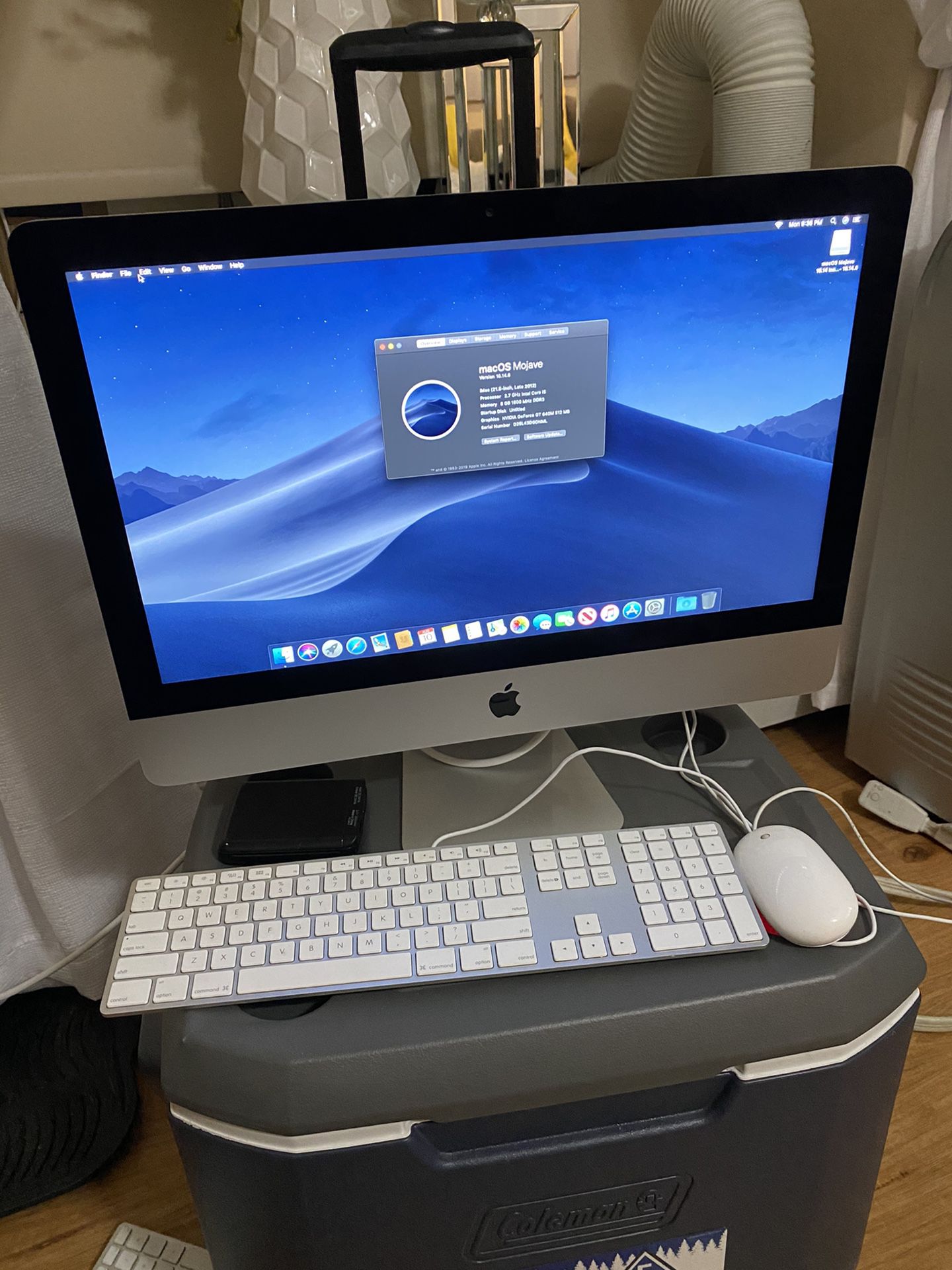 Apple imac 21.5 inch late 2012 2.7ghz 1tb hard drive 8ram new condition