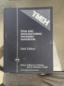 Tool and Manufacturing Engineers HandBook.