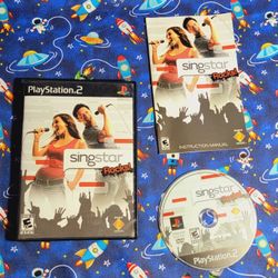 Singstar Rocks Sony Playstation 2 PS2 Game Disc Case Artwork Manual 