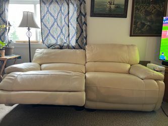 Electric sectional leather sofa set