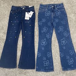 Girls Flare jeans size 10- Like new 
