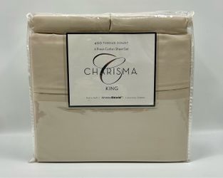 Charisma 400 THREAD COUNT 6 Piece Cotton Sheet Set Sealed NEW!!
