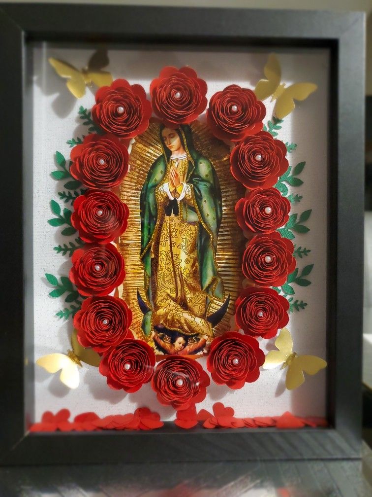 🌸Virgen De Guadalupe Shadow Box🌸