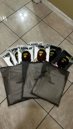 Bape tees/ essential shorts