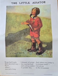 Vintage Boyscouts Aviator poster laminated