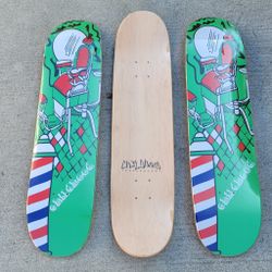 Skateboard Decks  Childhood Barber Size 7.50 7.75 And 8.0