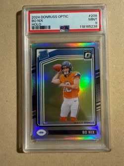 2024 Donruss Optic Bo Nix Holo PSA 9 #209 Denver Broncos Rookie RC