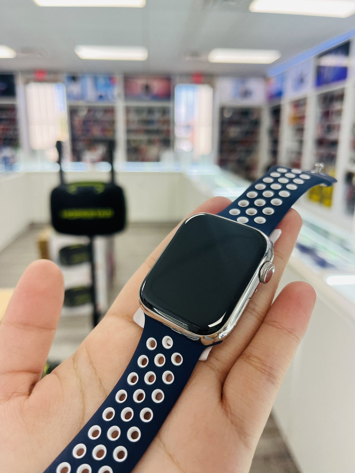 Apple Watch SERIES 8 45mm GPS 残価なし バッテリー状態97％ ブルー 