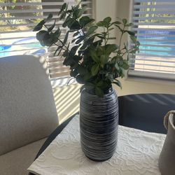 Tall Silk Plant In Vase