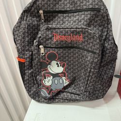 Authentic Walt Disney World Backpack Mickey Mouse Black & Red Disney Parks