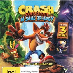 PS4 Crash Bandicoot: N. Sane Insane Trilogy (PlayStation 4, 2017) EUC