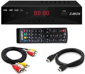 ZJBOX ATSC Digital TV Converter Box 1080P HDMI USB DVR for Analog TV (Like New)