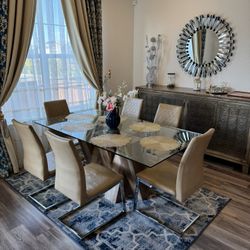Dining Table And Chair For 6