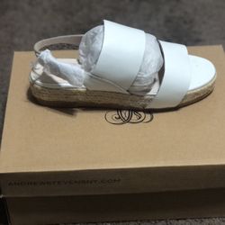 White Sandals Wedges
