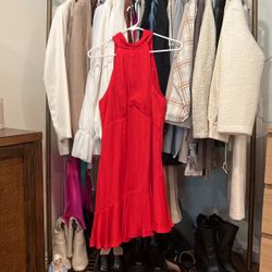 Red Halter Top Mini Dress