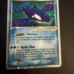 Pokemon Kyogre Ex  Crystal Gaurdians (Near Mint)