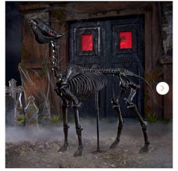 5.5 FT Grave & Bones LED Skeleton Pony