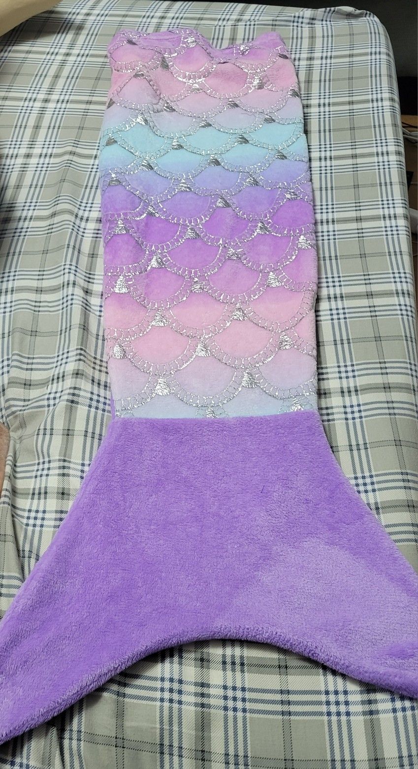 Mermaid Tail Blanket, Flannel Mermaid Tail Sleeping Bag, Wearable Mermaid Sleeping Blanket