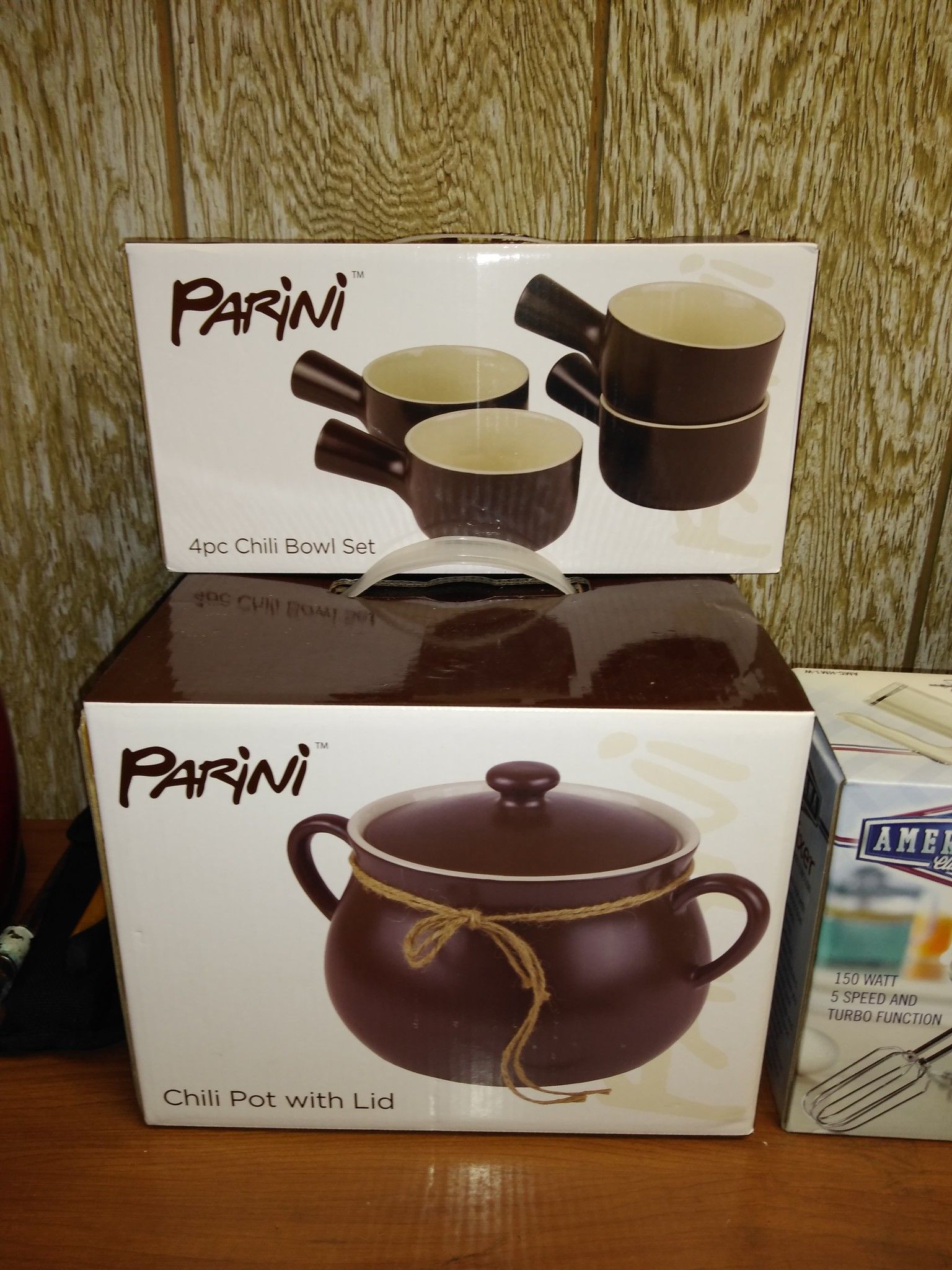 Parini chili bowl set an chili pot with lid
