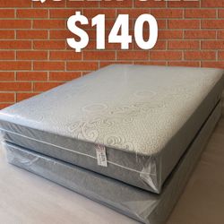 New Queen Size Mattress + Box Spring  