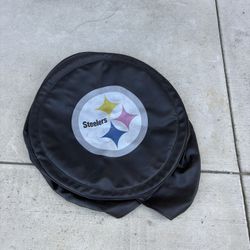 Pittsburgh Steelers Black Tire Cover Size Large 