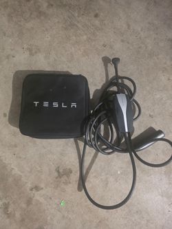Tesla charging cords and case