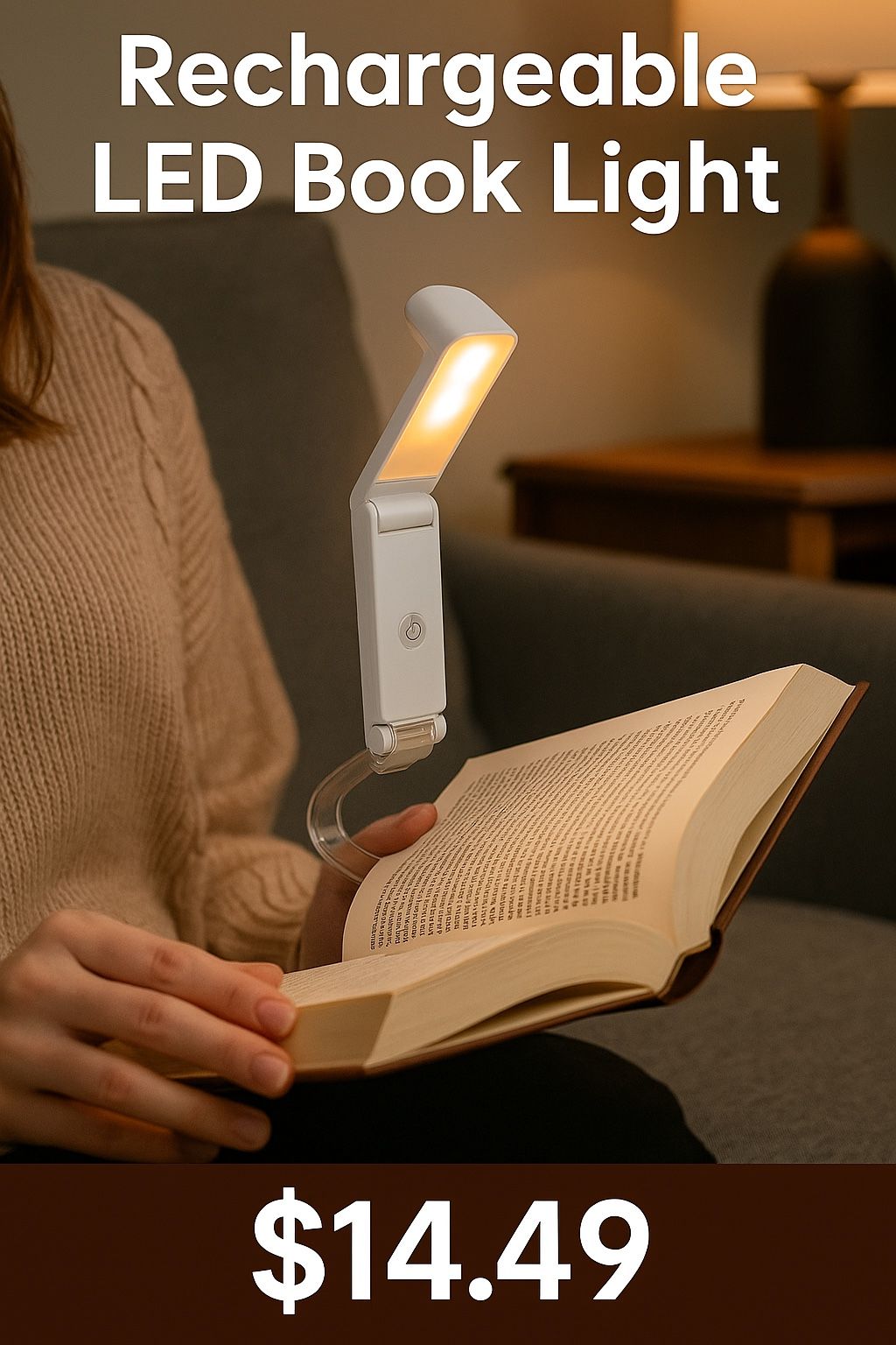 GlowNest - Rechargeable Book Reading Light (check description to get to link) !!!