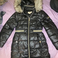 Black Michael Kors Coat Size 16 Petite