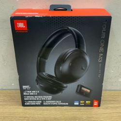 JBL TOUR ONE M3 SMART TX WIRELESS OVER-EAR NOISE CANCELLING HEADPHONES.