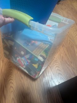 2 bins of mixed Legos