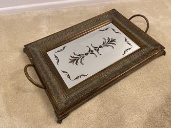 Vintage mirror tray