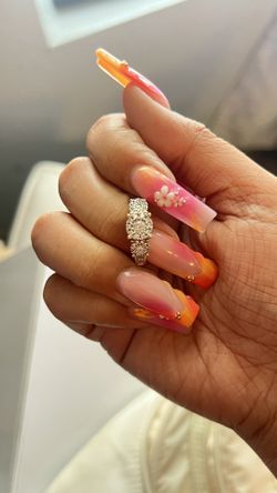 14 k Diamond Triple Halo Engagement Ring