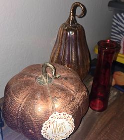 Decorative Fall Pumpkin Set of 3