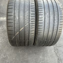 2. Tires.  315. 30. 22.  Pirelli. Pzero