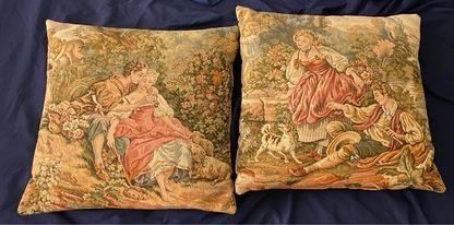 Pair Of Beautiful Antique Pillows