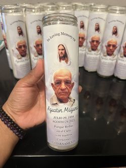 Memorial Custom candles / Funeral Candles