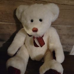 White Glitter Teddy Bear