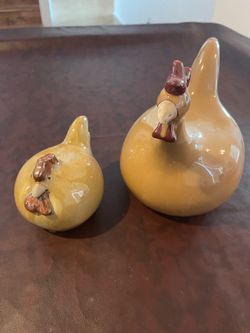 Fat Ceramic Chickens